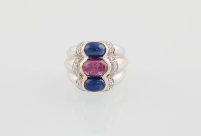 Brillant Farbstein Ring - Gioielli