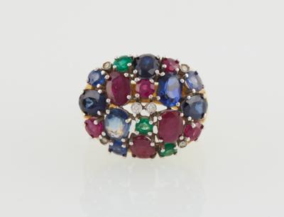 Brillant Farbstein Ring - Jewellery