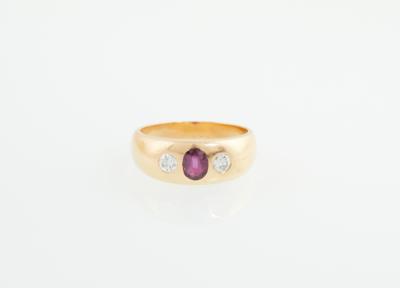 Brillant Rubin Ring - Schmuck