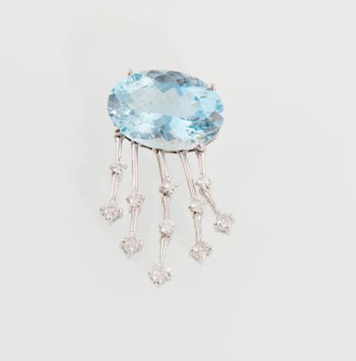 Aquamarin Anhänger ca. 5,90 ct - Schmuck