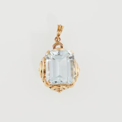 Aquamarinanhänger ca. 13,50 ct - Schmuck