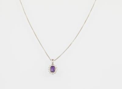 Brillant Amethystanhänger - Schmuck