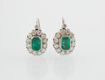 Brillant Smaragd Ohrringe - Jewellery