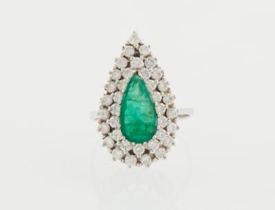 Brillant Smaragd Ring - Gioielli