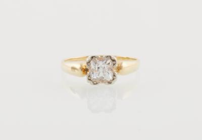 Altschliffbrillantsolitär Ring ca. 1,10 ct G-H/si - Klenoty