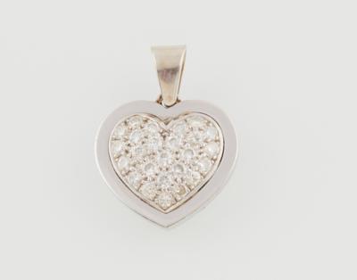 Brillantanhänger Herz zus. ca.1,30 ct - Jewellery