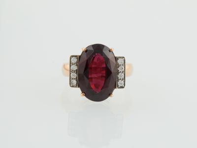 Brillant Granat Ring - Jewellery