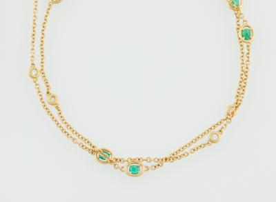 Brillant Smaragd Collier - Jewellery