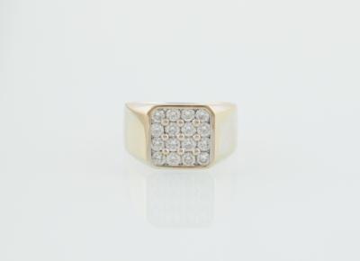 Brillantring zus. ca. 1,00 ct - Klenoty