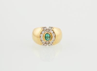 Brillant Smaragd Ring - Gioielli