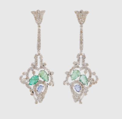 Diamant Farbstein Ohrgehänge - Jewellery