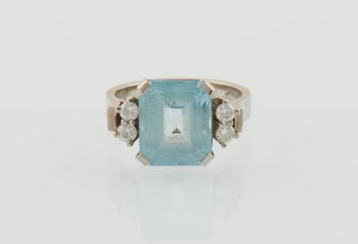 Brillant Aquamarin Ring - Klenoty