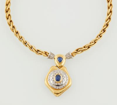 Brillant Saphir Collier - Klenoty