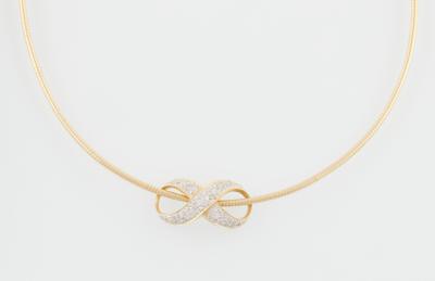 Brillantcollier zus. ca. 0,90 ct - Schmuck