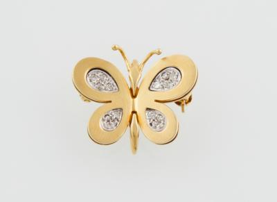 Diamantbrosche Schmetterling - Schmuck