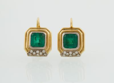 Smaragdohrringe zus. ca. 3 ct - Klenoty