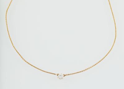 Brillantsolitär Collier ca. 0,40 ct - Schmuck