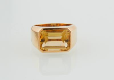 Citrinring ca. 5 ct - Klenoty