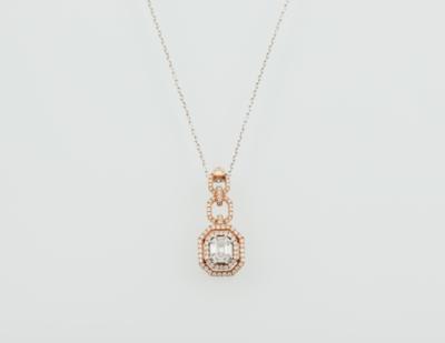 Diamantcollier zus. ca.0,74 ct - Klenoty