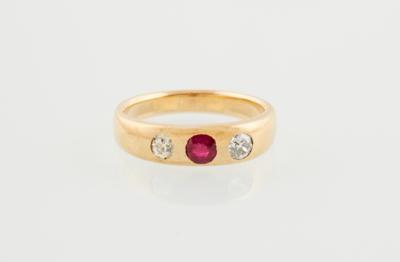 Altschliffdiamant Ring zus. ca. 0,30 ct - Gioielli