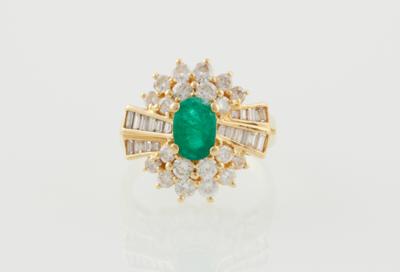 Diamant Smaragdring - Schmuck