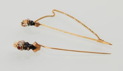 2 Morettikopf Anstecknadeln - Jewellery