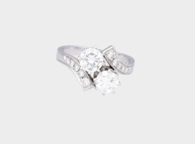 Brillantring zus. ca. 1,60 ct - Klenoty