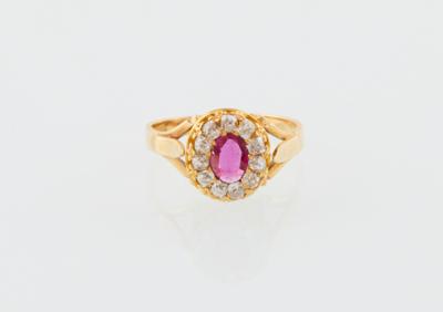 Diamant Rubin Ring - Schmuck