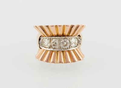 Altschliffdiamant Ring zus. ca. 1 ct - Jewellery