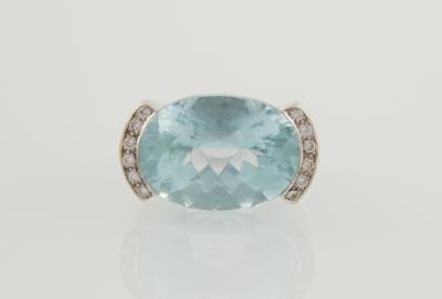 Aquamarinring ca. 24 ct - Schmuck