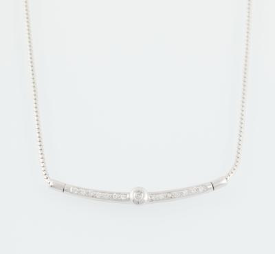 Brillantcollier zus. ca. 0,30 ct - Gioielli