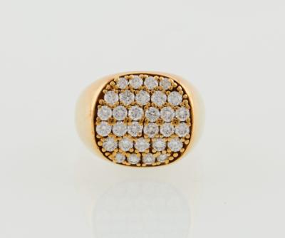 Brillantring zus. ca. 0,60 ct - Klenoty