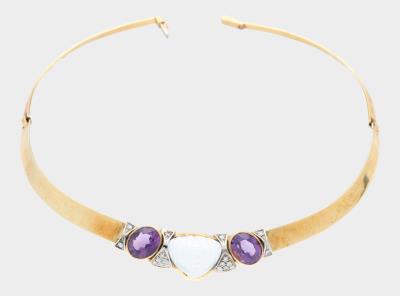 Aquamarin Amethyst Collier - Klenoty