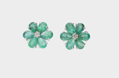 Smaragd Ohrstecker zus. ca. 7,50 ct - Jewellery