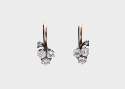 Altschliffdiamant Ohrringe zus. ca. 0,70 ct - Jewellery