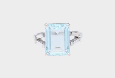 Aquamarinring ca. 5,20 ct - Gioielli