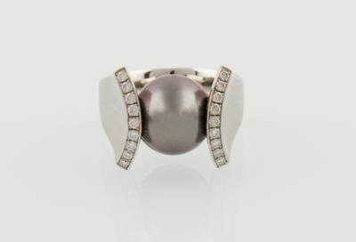 Brillant Südseekulturperlen Ring (Tahiti) - Jewellery