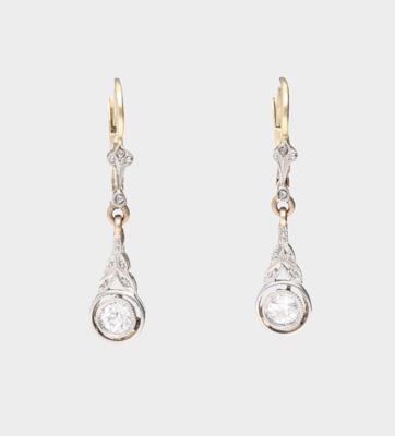 Diamant Ohrringe zus. ca. 0,40 ct - Jewellery