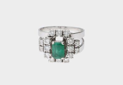 Smaragdring ca. 0,76 ct - Jewellery