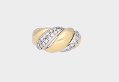 Achtkantdiamant Ring zus. ca. 0,40 ct - Gioielli
