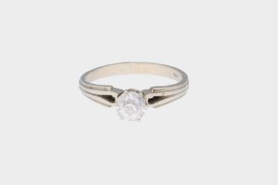 Altschliffbrillant Solitär Ring ca. 0,50 ct - Schmuck