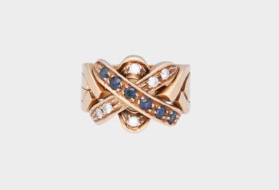 Brillant Saphir Ring - Klenoty