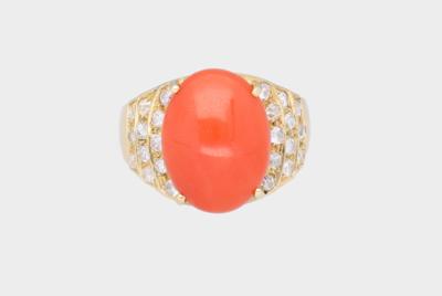 Korallen Ring - Jewellery