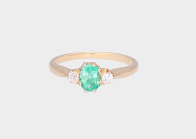 Altschliffdiamant Smaragdring - Jewellery