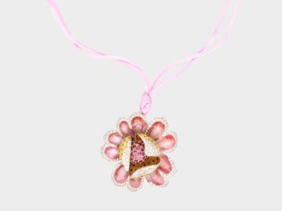 Brillant Brosche Blüte zus. ca. 2,50 ct - Jewellery