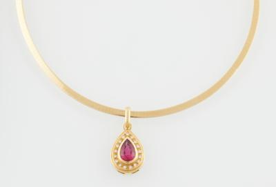 Brillant Rubellit Collier - Gioielli