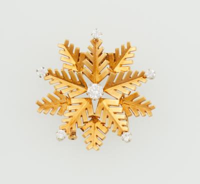 Brillantbrosche zus. ca.0,75 ct - Schmuck