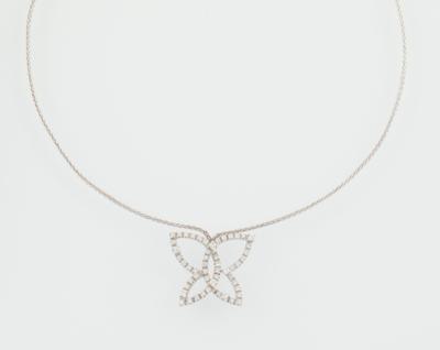 Damiani Brillant Collier Butterfly zus. ca. 0,75 ct - Klenoty