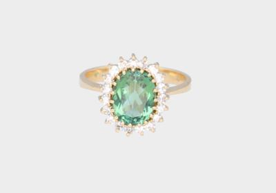 Diamant Turmalinring - Schmuck