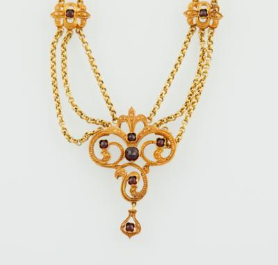 Granatcollier - Jewellery